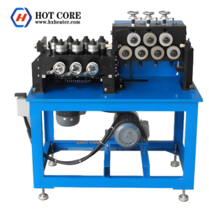 Heating tube straightening machine