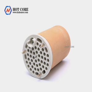 Hot air extruded plastic torch core